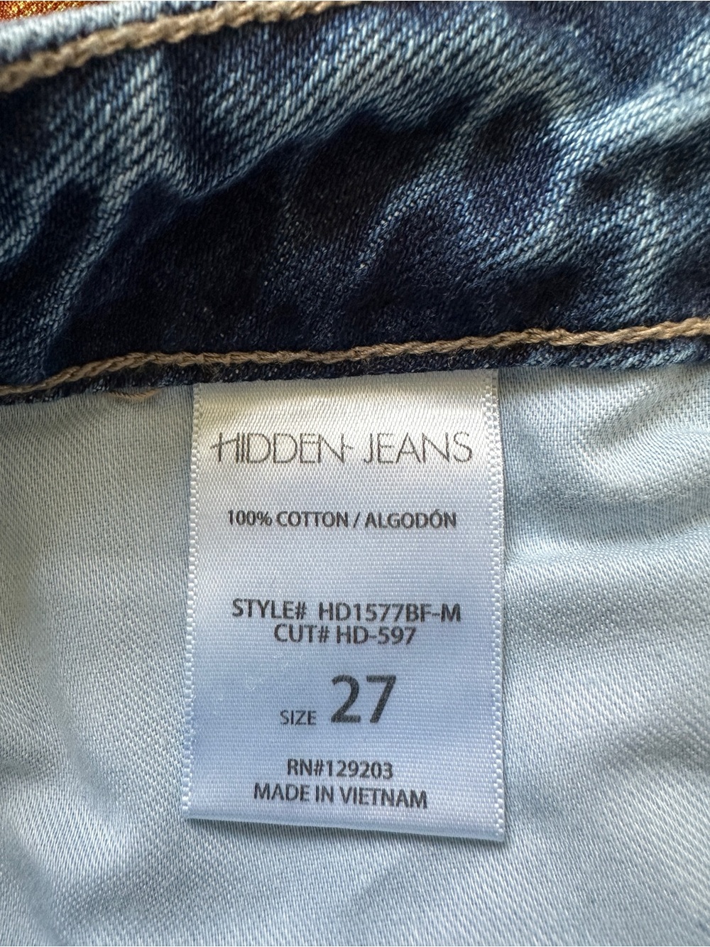 HIDDEN Distressed Blue Jeans - Picture 6 of 13